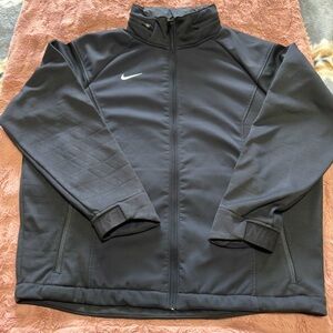 Nike Black Windbreaker Lightweight Athletic Jacket